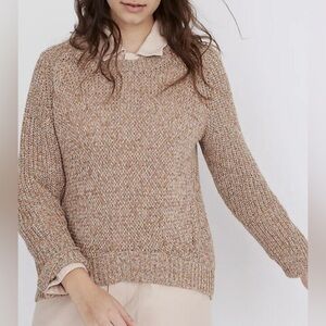 Madewell Marled Beverly Pullover Sweater in Marled Cider Size Small